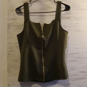 Zip up backless sexy top